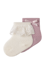 Name It - Nbfwakma Wo/Bl Structure 2P Sock - Kūdikių kojinės - Violetinė