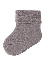 Name It - Nbnwaksi Wool Terry Sock Turndown - Kūdikių kojinės - Pilka