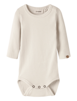 Lil'Atelier - Nbmgabo Bib Ls Slim Body Lil - Marškinėliai ilgomis rankovėmis - Kreminė spalva