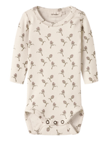 Lil'Atelier - Nbfgayo Sig Ls Slim Body Lil - Marškinėliai ilgomis rankovėmis - Kreminė spalva