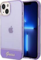 Guess GUHCP14MHGGCOU iPhone 14 Plus 6,7 violetinės / violetinės spalvos deklas permatomas