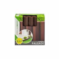 Plastikinė sodo tvorelė PA22 BOX, 2,2 m, Stella Green - Pilka