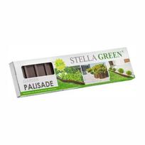 Plastikinė sodo tvorelė PA80 BOX, 3,9 m, Stella Green - Ruda