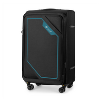Vidutinis lagaminas M 23  Solier SOFTFLEX  STL2240 - juodas ir žalia