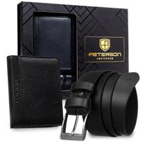 Piniginės ir diržo rinkinys vyrams Peterson PTN SET N4-DOT