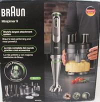SALE OUT. | Braun | Hand Blender | MultiQuick 9 MQ9187XLI | Hand Blender | 1200 W | Black/Stainless Steel | DAMAGED PACKAGING, CRACHED CONTAINER (2L), SCRATCHED BLENDER JAR