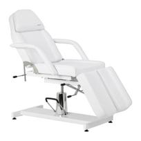Kosmetologinė pedikiūro kėdė hidraulinė SILLON 210 su supimo mechanizmu, baltas