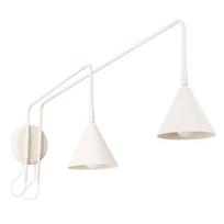 Sollux Lighting sieninis šviestuvas Nox 2, smėlio spalvos