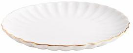 Lėkštė pietų Homla Melida, Ø 27 cm, aukso sp./balta sp.