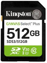 Atminties kortelė Kingston Canvas Select Plus SDS3/512GB, 512GB, 150Mb/s