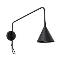 Sollux Lighting sieninis šviestuvas Nox 1, juodas