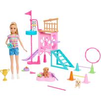 Lėlė su priedais Mattel Barbie Rescue Puppy Playground HRM10, 25 cm, įvairių spalvų
