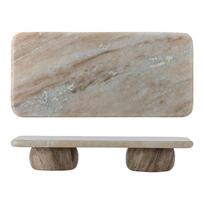 Iš marmuro dekoratyvinis padėklas 18x38 cm Fatin – Bloomingville