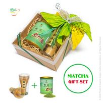 Dovanų rinkinys - Matcha žaliosios arbatos milteliai, 80g + Bambukinė šluotelė (chasen)