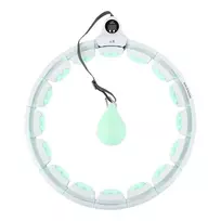 HHW06 HULA HOOP GREEN WITH TABS AND WEIGHT + HMS COUNTER