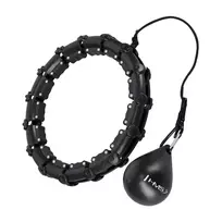 HHW11 PLUS SIZE HULA HOOP BLACK WITH WEIGHT HMS