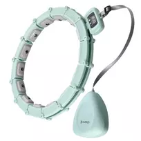 HHM14 HULA HOOP GREEN MAGNETIC WITH WEIGHT + COUNTER HMS