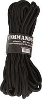 Mil-Tec Juodas 5MM (15M) COMMANDO ROPE