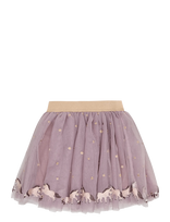 Minymo - Skirt Mesh W. Emb. - Tiulio sijonas - Violetinė
