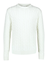 Lindbergh - Cabel Knit - Apvalios apykaklės megztinis - Balta
