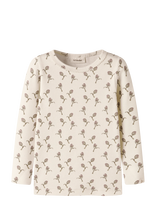 Lil'Atelier - Nmfgayo Sig Ls Slim Top Lil - Ilgarankoviai marškinėliai - Kreminė spalva