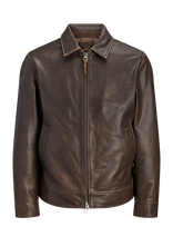 Jack & Jones - Jprbludean Leather Jkt - Odinis švarkelis - Ruda