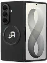 Štai vertimas į lietuvių kalbą: Karl Lagerfeld PU Karl and Choupette Heads Magnetinis dėklas Samsung Galaxy Z Fold 8 Ultra juodos spalvos