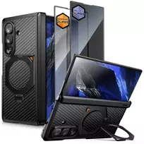 Dėklas SUPCASE UB AERO MAGSAFE 2-SET GALAXY Z FOLD 8 ULTRA ARAMID Juodas