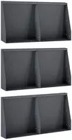 Sienelė 6 vnt. 40 x 12 x 50 cm Plienas Antracito