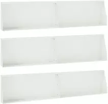 Sienelė 6 vnt. 100 x 12 x 40 cm Plienas Balta