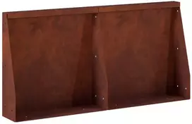 Sienelė 2 vnt. 40 x 12 x 40 cm Rūdijanti