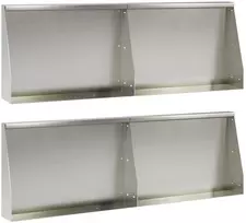 Sienelė 4 vnt. 60 x 12 x 40 cm Nerūdijantis plienas Sidabrinė