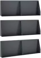 Sienelė 6 vnt. 60 x 12 x 40 cm Plienas Antracito