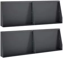 Sienelė 4 vnt. 60 x 12 x 50 cm Plienas Antracito