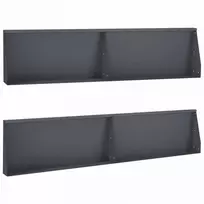 Sienelė 4 vnt. 100 x 12 x 50 cm Plienas Antracito