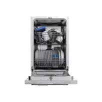 Midea Indaplovė | MDWEB1004LS-W | Built-in | Plotis 45 cm | Number of place settings 10 | Number of programs 8 | Energy efficiency class Class E | Ekranas | Sidabrinis