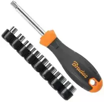 Rinkinys KLUCZY NASADOWYCH Z WKRĘTAKIEM DIY-SW10SET1 BRADAS