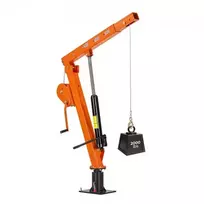 Koduva Sunkvežimio kranas VEVOR HZ-04, 907,2kg, rankinė gervė, 360° pasukama teleskopinė strėlė