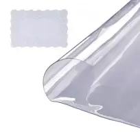 VEVOR Skaidri stalo apsauga, apvali, 1230 mm, 1,5 mm, PVC