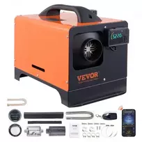 Koduva VEVOR dyzelinis oro šildytuvas All-in-one 12V 5 kW, Bluetooth, LCD, automobiliui ir RV
