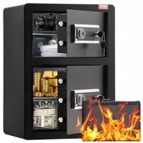Koduva VEVOR seifas su dvigubomis durimis, 3.5 cu.ft, juodas, SS-590SM