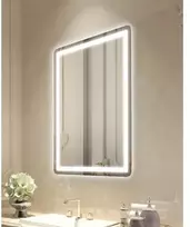 Koduva LED vonios veidrodis VEVOR MRH, sieninis, su priekiniu ir galiniu apšvietimu, 60 x 80 cm