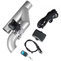 VEVOR Elektrinis išmetimo sklendės komplektas 0303110, 63,5 mm, nerūdijantis plienas, natūralaus metalo