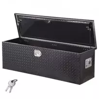 Koduva Sunkvežimio kėbulo įrankių dėžė VEVOR SS49-X-B, aliuminis, juoda, 125 x 38 x 38 cm