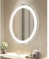 Koduva LED vonios veidrodis VEVOR MRH, apvalus, 60 cm, su priekiniu ir galiniu apšvietimu, tvirtinamas prie sienos