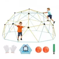 VEVOR Geometrinis laipiojimo kupolas JX-DC-10, 305 x 305 x 153 cm, iki 453 kg