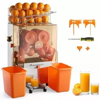 Koduva Komercinė citrusinių vaisių sulčiaspaudė VEVOR NS2000E-2, 120 W, nerūdijantis plienas, 65 x 42 x 78 cm