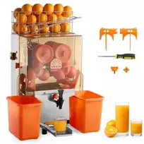 Koduva Komercinė citrusinių vaisių sulčiaspaudė VEVOR NS2000E-2T, 120 W, nerūdijantis plienas, 52 x 43 x 78 cm