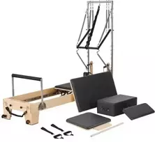 Koduva VEVOR Pilates reformeris, medinis, su dvigubu pasipriešinimu, reformerio dėže ir šuolio lenta, iki 400 lbs