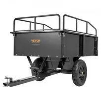 VEVOR Sodo priekaba BTC002C, juoda, geležis, 200 x 66 x 76 cm, 0,43 m³, iki 340 kg